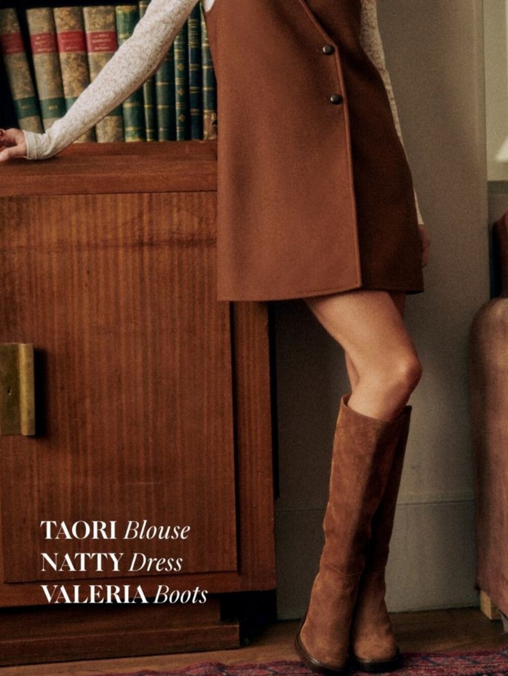 NWT Sezane Valeria Boots Hazelnut - Size 7